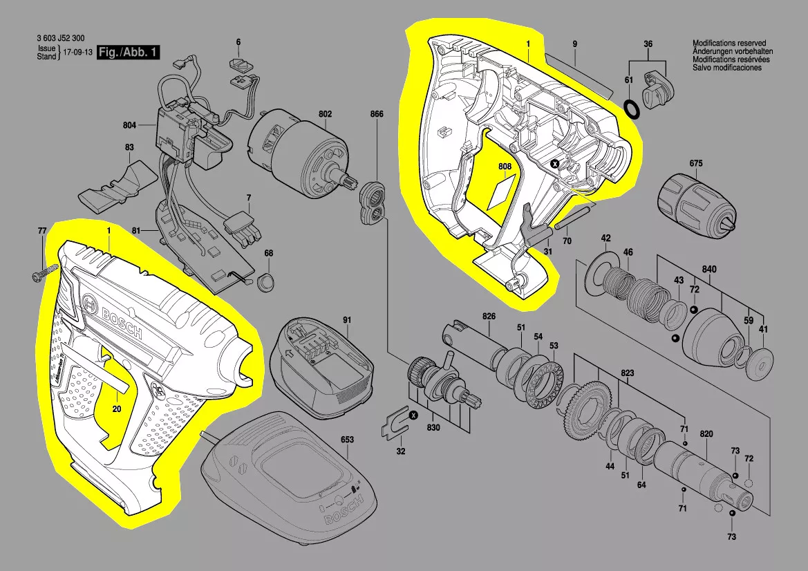 Coquille / boîtier réf. 2 609 004 615 Bosch
